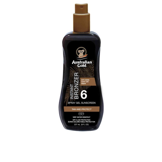 Sunscreen SPF6 Spray Gel With Instant Bronzer