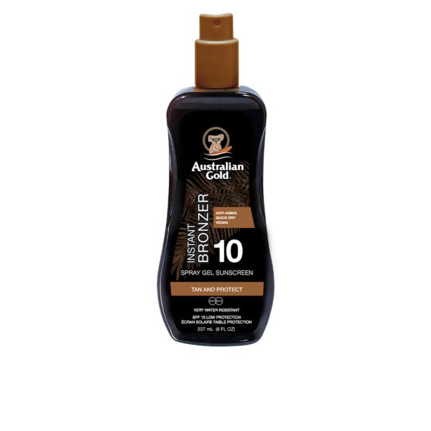 Sunscreen SPF10 Spray Gel With Instant Bronzer