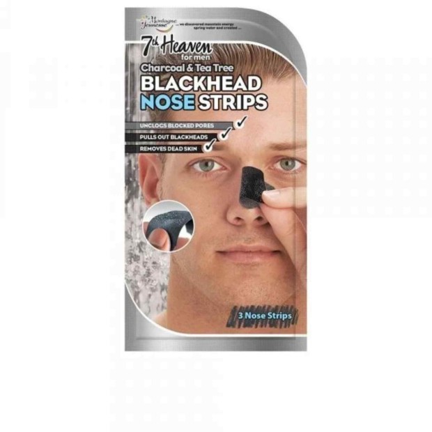For Men Black Head Nose Strips 3 Unidades