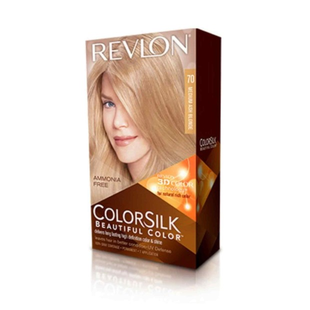 REVLON COLORSILK tinte 70- loiro cinza m�dio