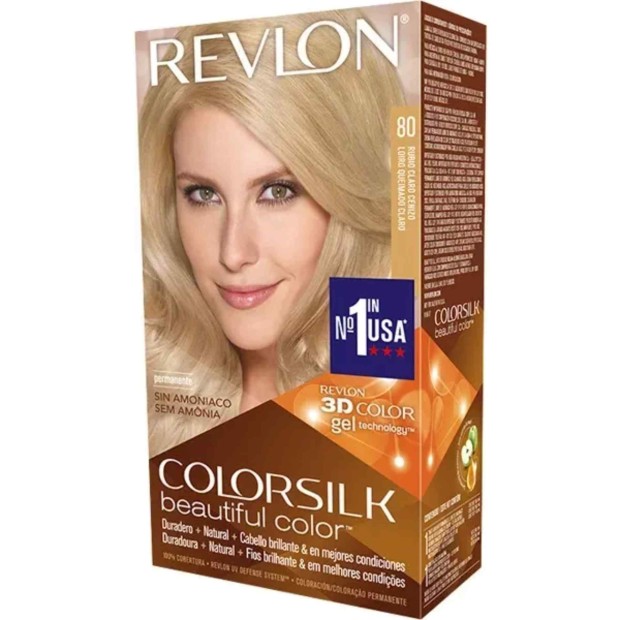 REVLON COLORSILK tinte 80 - loiro meio cinza
