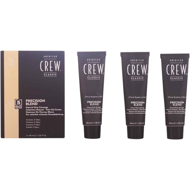 AMERICAN CREW PRECISION BLEND LOTE #7-8 light 3 pz 3x