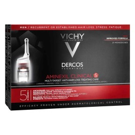 VICHY DERCOS aminexil clinical 5 homme 21 x VICHY DERCOS aminexil clinical 5 homme 21 x