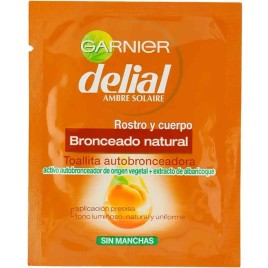 GARNIER DELIAL BRONZEADO NATURAL toalhitas auto bronzeadoras cara+corpo