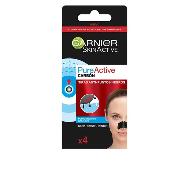 Pure Active Carbon Tiras Anti-Puntos Negros 4 Unidades