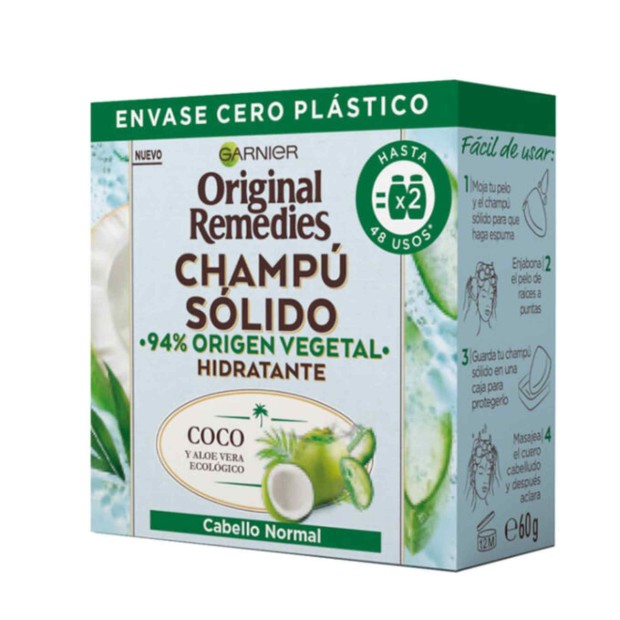 Original Remedies Champ Slido Hidratante de Coco 60 gr
