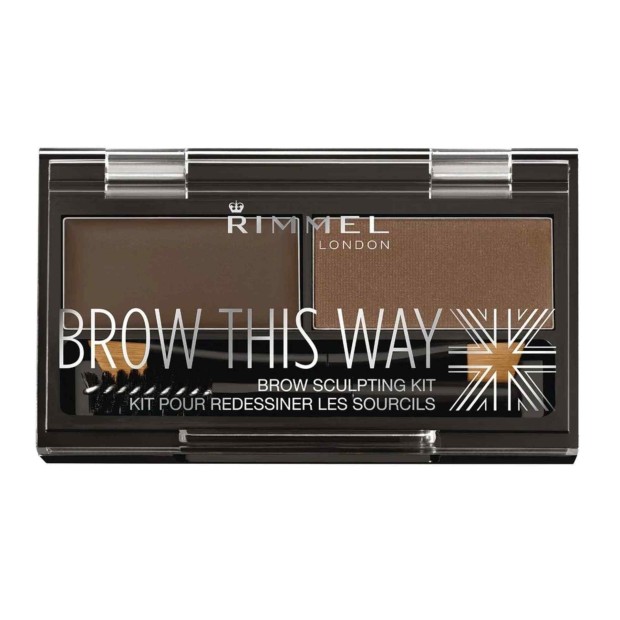 RIMMEL BROW THIS WAY eyebrow sculpting kit 003 -dark brown