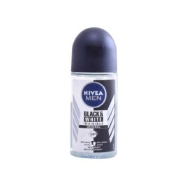 Men Black & White Invisible Desodorizante Roll-on