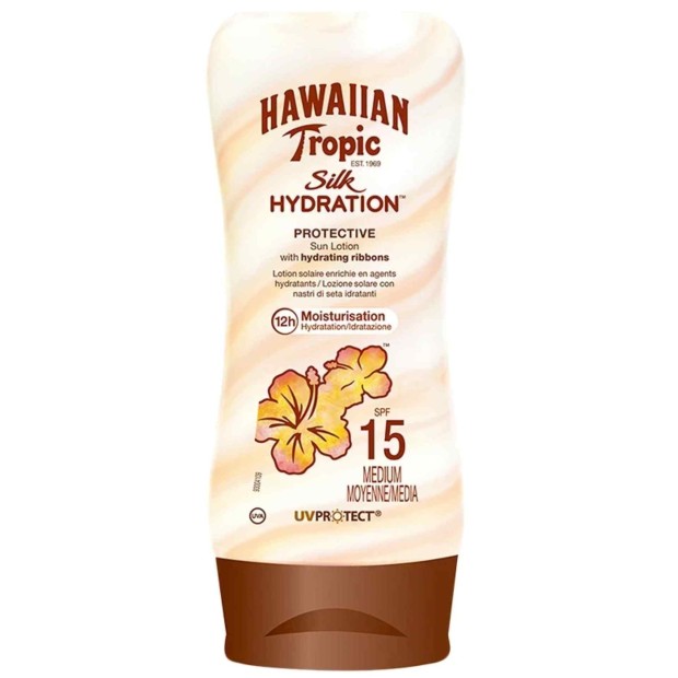 HAWAIIAN TROPIC SILK sun lotion SPF15
