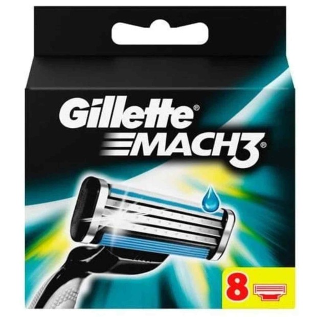 GILLETTE CARG. MACH-3 8 Unidades
