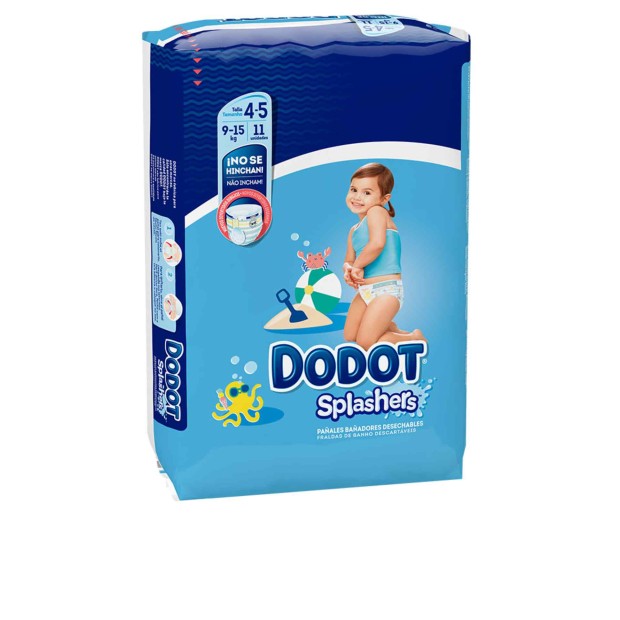 Dodot Fraldas Banho Splashers 9-15kg Tam 4-5 11un
