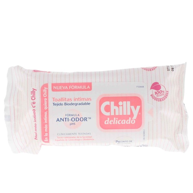 Chilly Delicado Toalhitas ntimas 12 Unidades