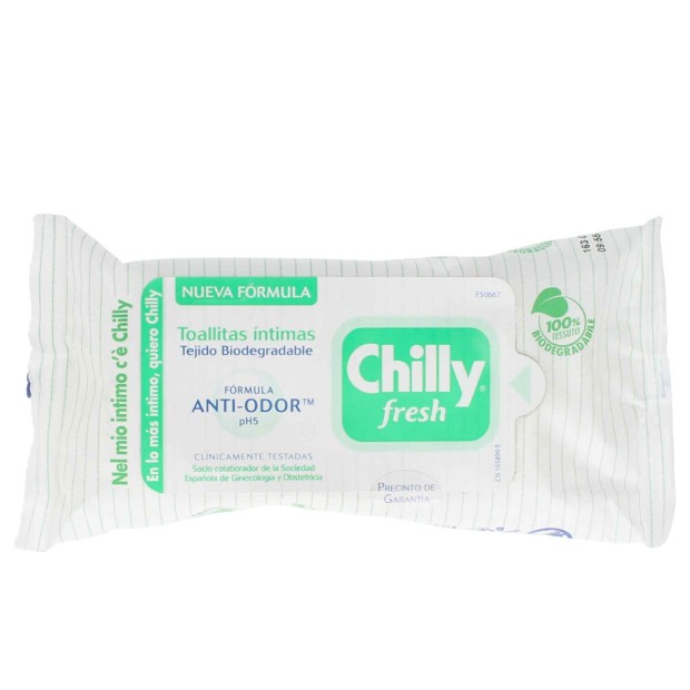 Chilly Fresh Toalhitas ntimas 12 Unidades