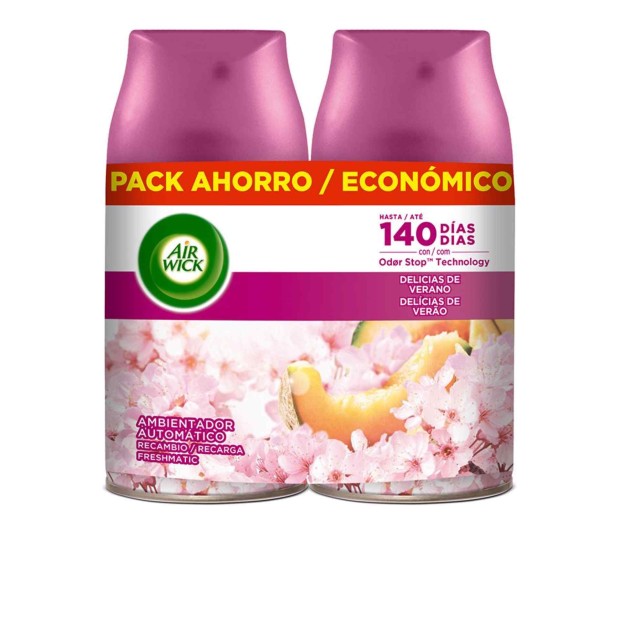 Freshmatic Ambientador Recarga Duplo Aroma delicias 2 x 2
