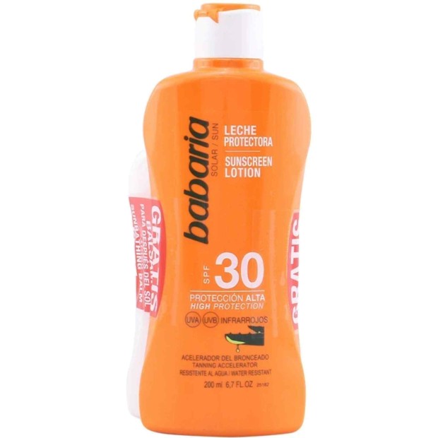 BABARIA SOLAR ALOE VERA SPF30 LEITE LOTE 2 pz