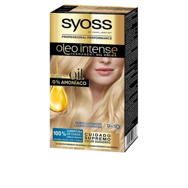 Olio Intense Tinta Sem Amonaco Tom 9.10 Loiro Luminoso 5 Peas