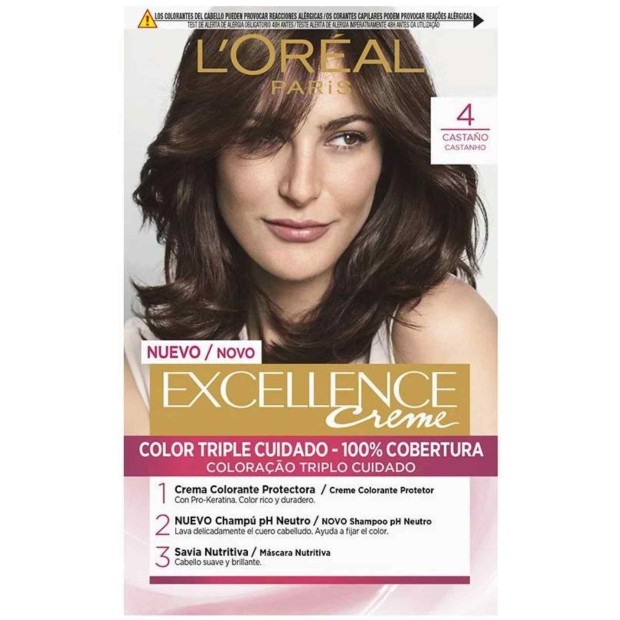 Excellence Creme Colora��o #4 castanho