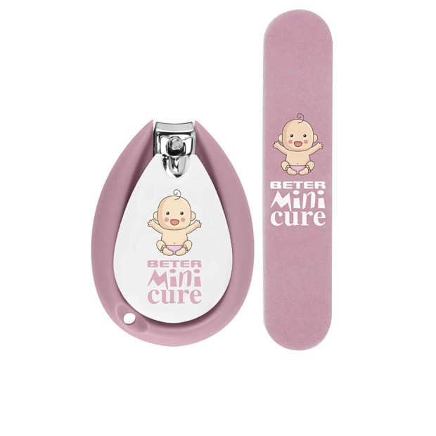 Mini Cure Cuidado Unhas Bbs Rosa Coffret 2 Peas
