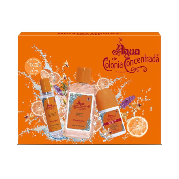 Agua de Colonia Concentrada D'Orange EDC  - Coffret 3 Peas