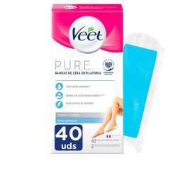 Veet Bandas Cera Pure Corporal Pele Sensvel 40un