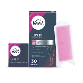 Expert Corporal Bandas Cera Pele Normal 30Un