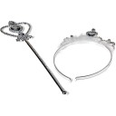 Coroa e Varinha de Prata Criana