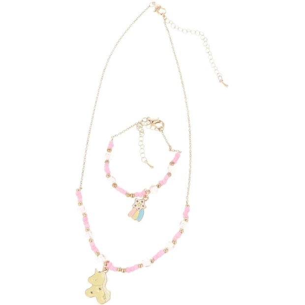 Colar e Pulseira BFF Criana - 2 Peas