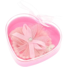 Caixa Corao Acessrios Cabelo Criana - 5 Peas