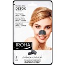 IROHA DETOX CHARCOAL BLACK nose strips 5 uds