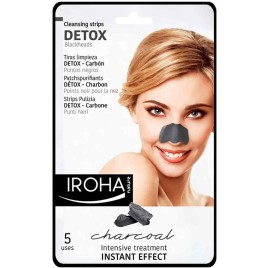 IROHA DETOX CHARCOAL BLACK nose strips 5 uds IROHA DETOX CHARCOAL BLACK nose strips 5 uds