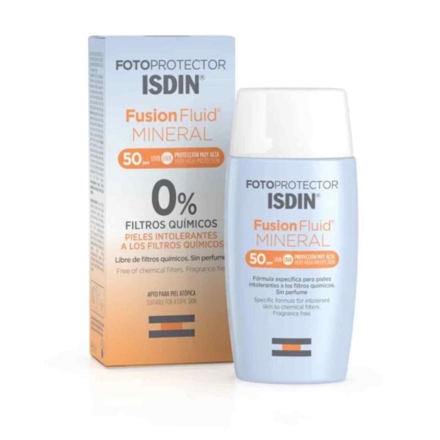 Fotoprotector Fusion Fluid Mineral 0% Filtros Qu�micos SPF50