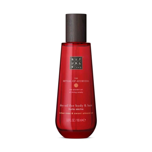 Rituals Ayurveda Natural Dry Oil For Body & Hair Indian Rose & Sweet Almond Oil