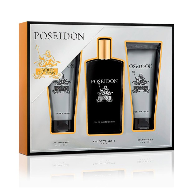 Poseidon Gold Ocean for Men EDT  - Coffret 3 Pe�as