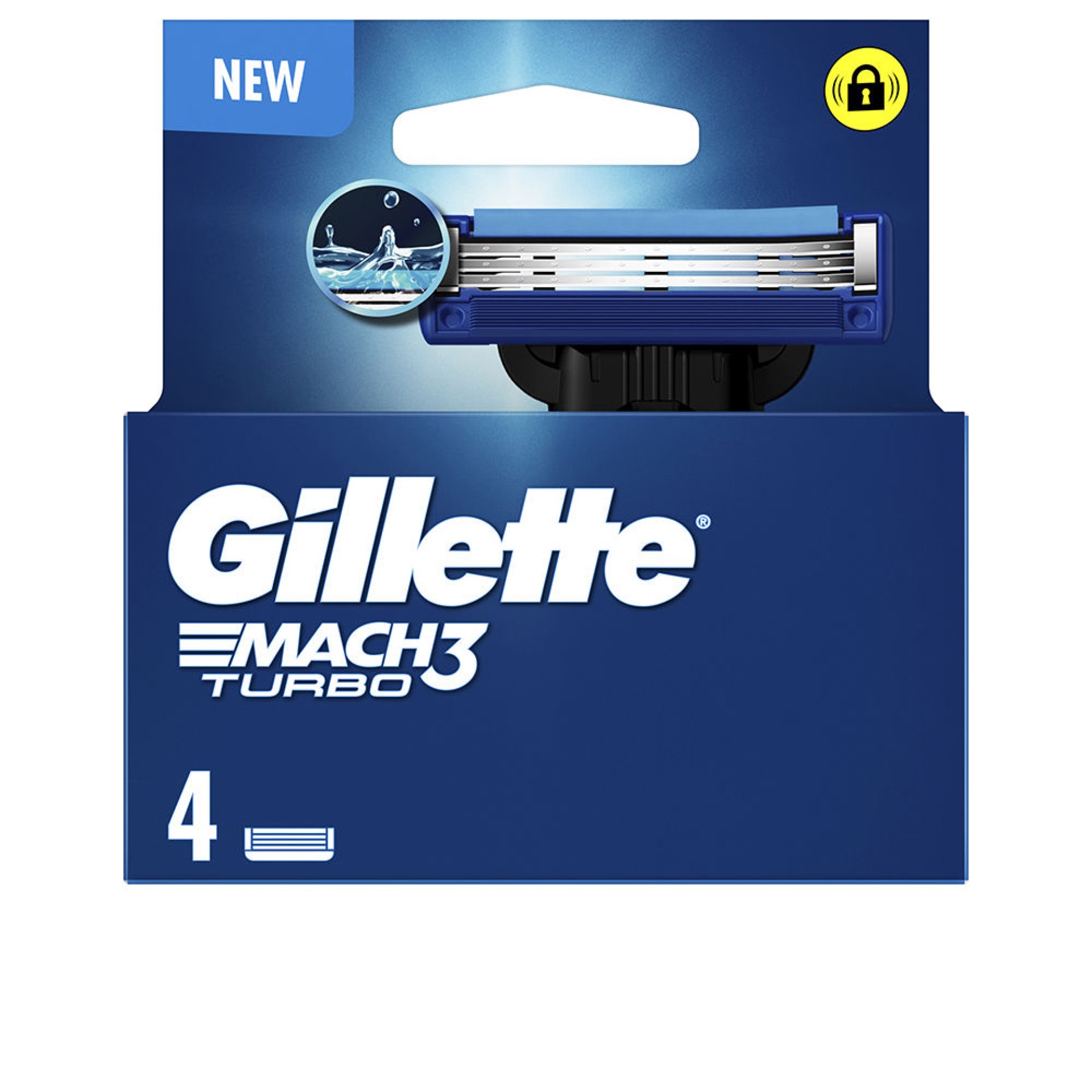 Gillette MACH3 Turbo Men Recargas 4un